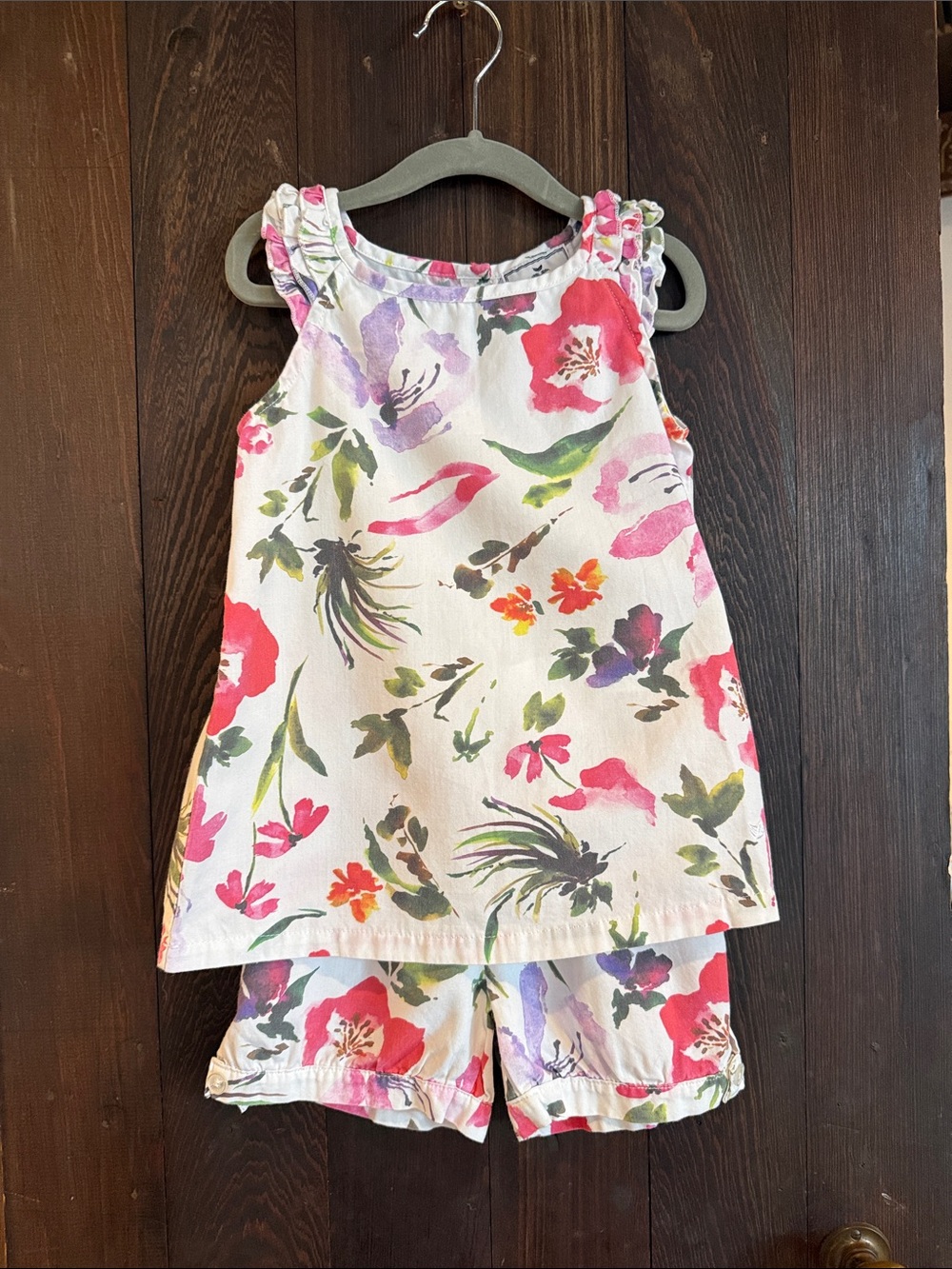 Girls Petite Plume Set with Ruffle Straps